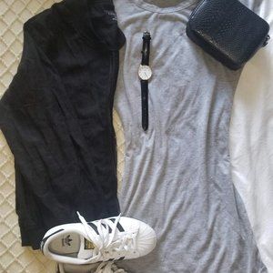 Curved Hem T-Shirt Dress